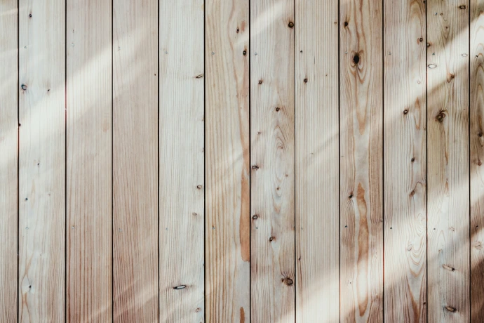 a close up of a wooden fence