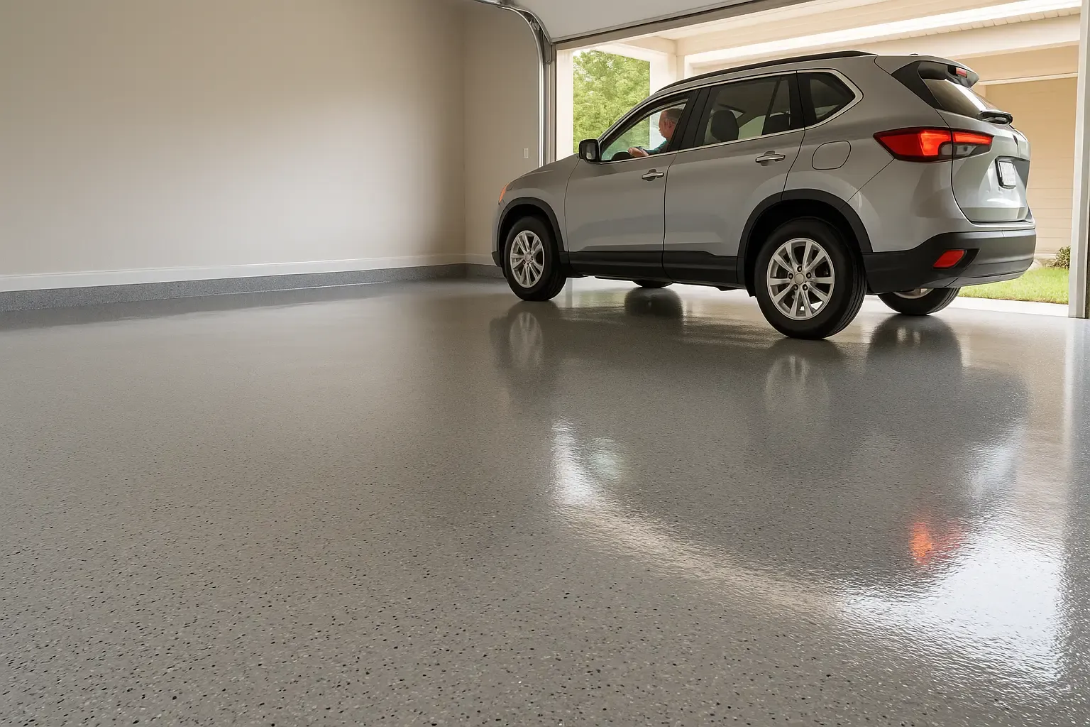 epoxy painted floor