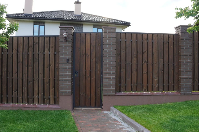 wooden fence with Custom Layout &amp; Design