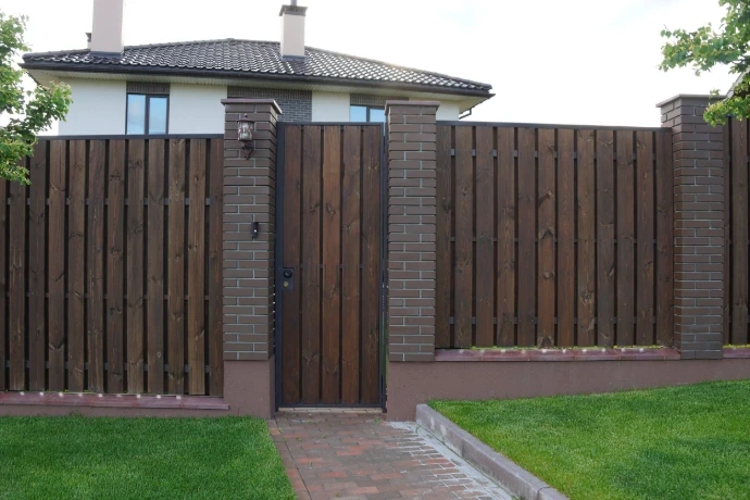 wooden fence with Custom Layout &amp;amp; Design